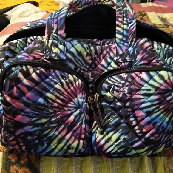 Tie dye print Puffy Duffle bag - Picture 1 of 4